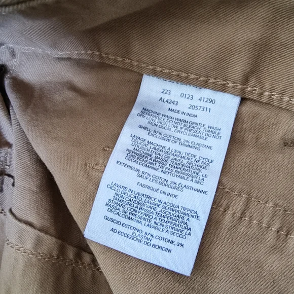 COLUMBIA “Holly Hideaway” Cotton Pants/Camel Brown/Straight Leg size 6 - Picture 12 of 12